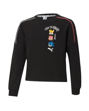 Puma x Sega Kinder Schwarz Pullover