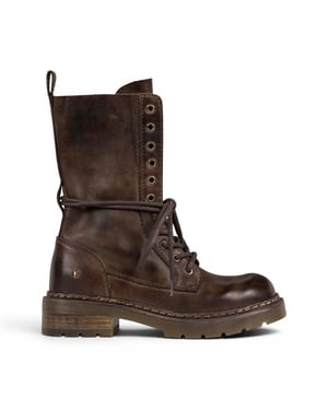 Windsorsmith Braune Leder-Schnürstiefel für Damen – Pause