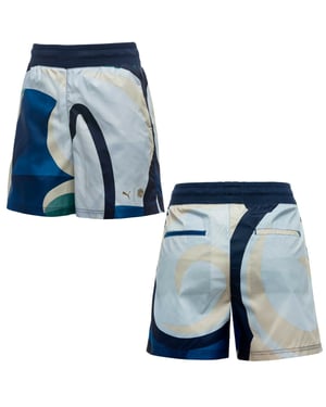 Puma X Careaux Damen Blaue Shorts