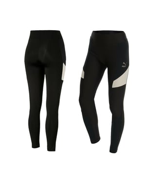 Puma Retro Damen Schwarze Leggings