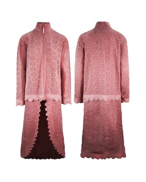 Puma x Rihanna Fenty Damen Pinke Jacke mit Capeskirt