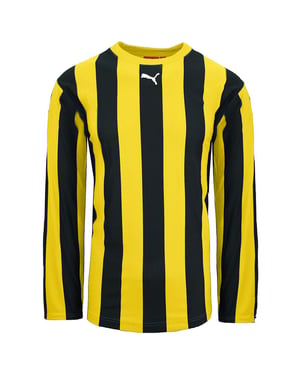 Puma V05.06 Gestreiftes Kinder-Fußballtrikot Schwarz/Gelb