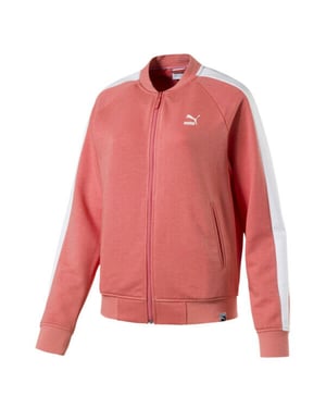 Puma Classics Logo T7 Damen Pink Trackjacke