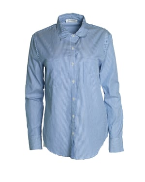 Anine Bing, gestreiftes Hemd in Blau und Weiß