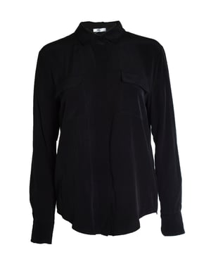 Anine Bing, schwarzes Hemd mit Taschen