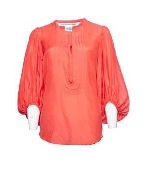 Diane von Furstenberg, rosa Bluse