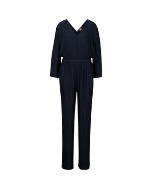 Boss - Jumpsuit für Damen, Regulär, Blouson-Ärmel (Blau)
