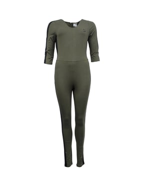 Puma Archive T7 Damen Jumpsuit in Khaki