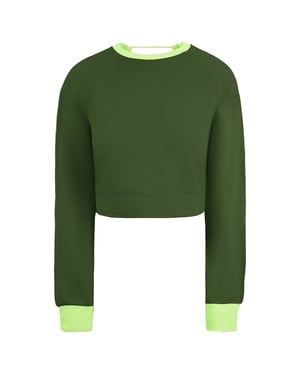 Puma x Rihanna Fenty Damen Schnürung Grünes Sweatshirt