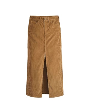 Levis - Langer Rock für Damen, Denim, Hoch geschnitten (Hermelin)