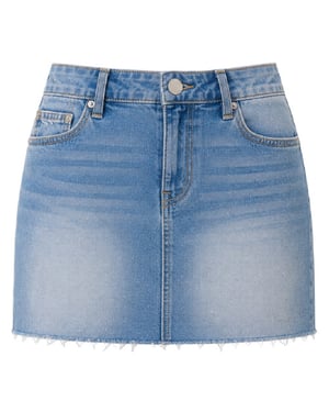 True Religion - "Sadie" Minirock für Damen, Denim (Golden/Gewaschen)