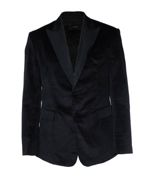Amiri, schwarze Samt Smokingjacke