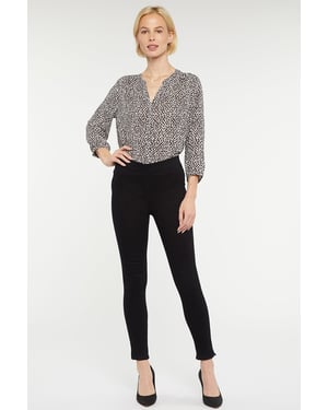 Pull-On Skinny Knöchellange Schwarze SpanSpring™ Jeans