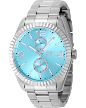 Invicta Specialty 49522 Herrenuhr - Quarzwerk - Edelstahl mit blauem Zifferblatt - 43 mm