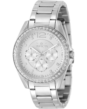 Invicta Angel 50108 Damen Uhr - Quartz Bewegung - Edelstahl mit Silber Zifferblatt - 38 mm