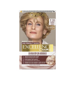 Excellence Creme Ammoniakfreie Haarfarbe Mit Mikrokeratin #7.31-naturgoldblond 1 Einheit