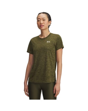 Under Armour - T-Shirt für Damen, kurzärmlig (Khakigrün)