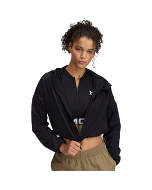 Under Armour - "Unstoppable" Kapuzenjacke für Damen, gewebter Stoff (Schwarz)