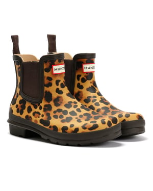 Hunter Original Chelsea Gummi Damen Braune Gummistiefel