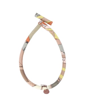 Hermès Brauthalskette PM aus mehrfarbiger Seide