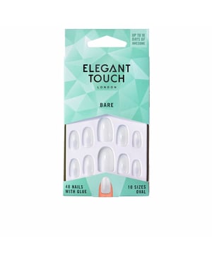 Totally Bare Nails With Glue #oval