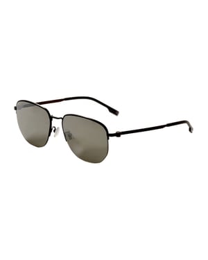 BOSS1538-F-SK-R80-57 Hugo Boss Herren 57mm Matte Dunkelruthenium Sonnenbrille BOSS1538-F-SK-R80-57