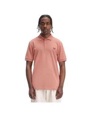 Fred Perry - Poloshirt für Herren, Baumwolle (Grau/Rosa)
