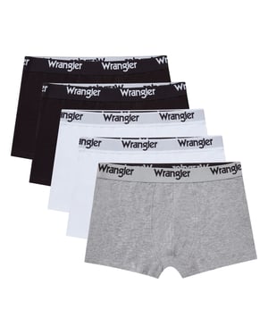 Wrangler – 5er-Pack – Boxershorts – Mehrfarbig