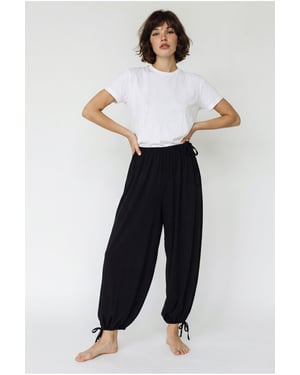 Damen Knöchellange Salwar-Hosen mit Bindegürtel