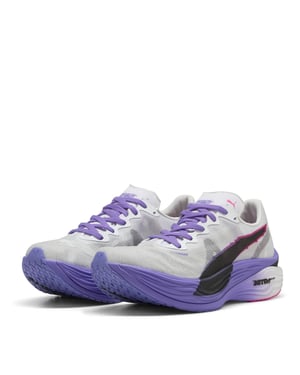 Damen Puma Deviate Nitro Elite 3 Digitokyo Laufschuhe in Weiß/Violett
