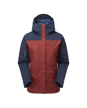 Damen wasserdichte GORE-TEX Hüttenjacke mit Kapuze Regenjacke mit Taschen