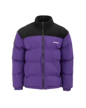 Firetrap - Steppjacke für Herren, Gesteppt, Kord (Violett)
