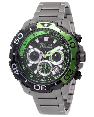 Invicta TI-22 49494 Herrenarmbanduhr - Quarzwerk - Titan mit Schwarzem Zifferblatt - 48 mm