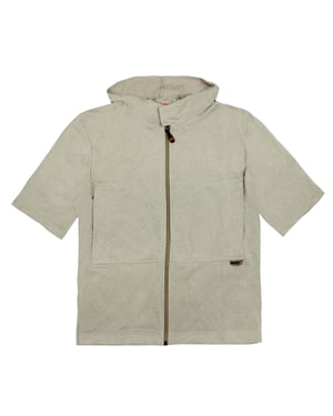 Nike Retro Zip-Up Kapuzen-T-Shirt - Beige
