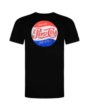 Pepsi Eisgekühltes Herren Schwarz T-Shirt
