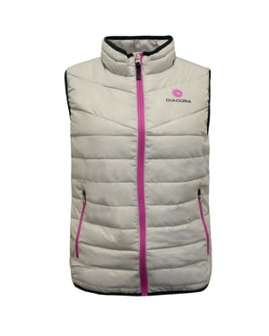 Diadora J. Gepolstertes Kinder-Gilet Grau
