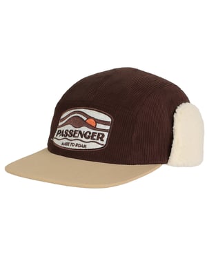 Passagier Twill Tages-Sherpa gefütterter brauner Hut