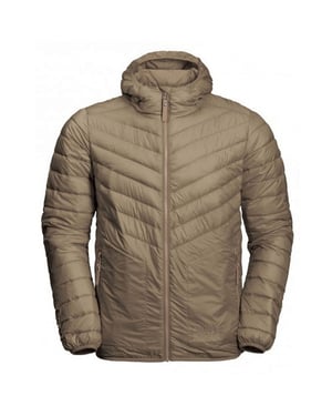 Jack Wolfskin Gepolsterter Vista Herrenbrauner Mantel