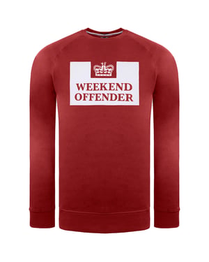 Weekend Offender Skylar Herren Dunkelroter Pullover