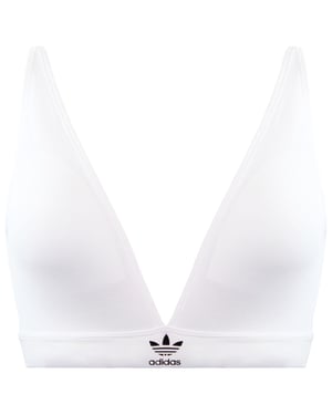 Adidas Ungefütterter Damen Weißer Triangel-BH