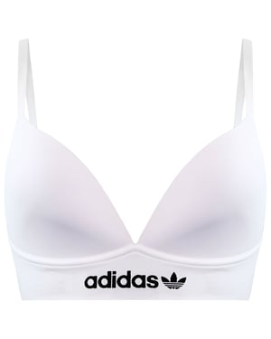 Adidas Slim Fit Damen Weißer Dreiecks-Bra