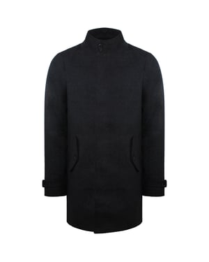 Ben Sherman Schlichter Herrenmantel, lang - Anthrazit