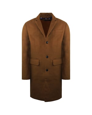 Ben Sherman Leichter Herren Kamelfellmantel