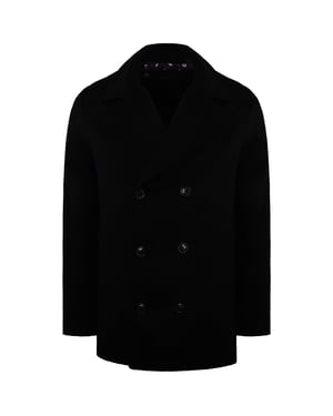 Ben Sherman Schlichter Herren Schwarz Mantel