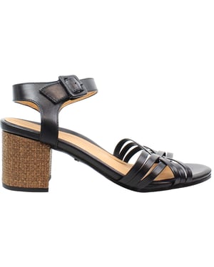 Vionic Papaya Pfingstrose Nat Damen schwarze Absatzsandalen