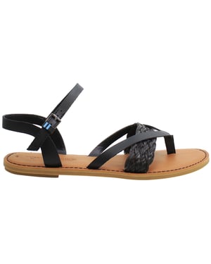 Toms Lexie Damen schwarze Sandalen