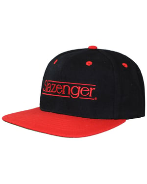 Slazenger Logo Herren Schwarz/Rot Cap