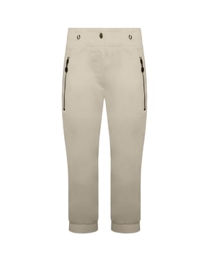 Nike Cropped Damen Beigefarbene Jogginghose