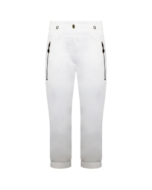 Nike Cropped Damen Weiße Sporthosen