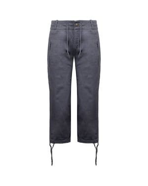 Nike Swoosh Damen Dunkelgraue 3/4-Hosen